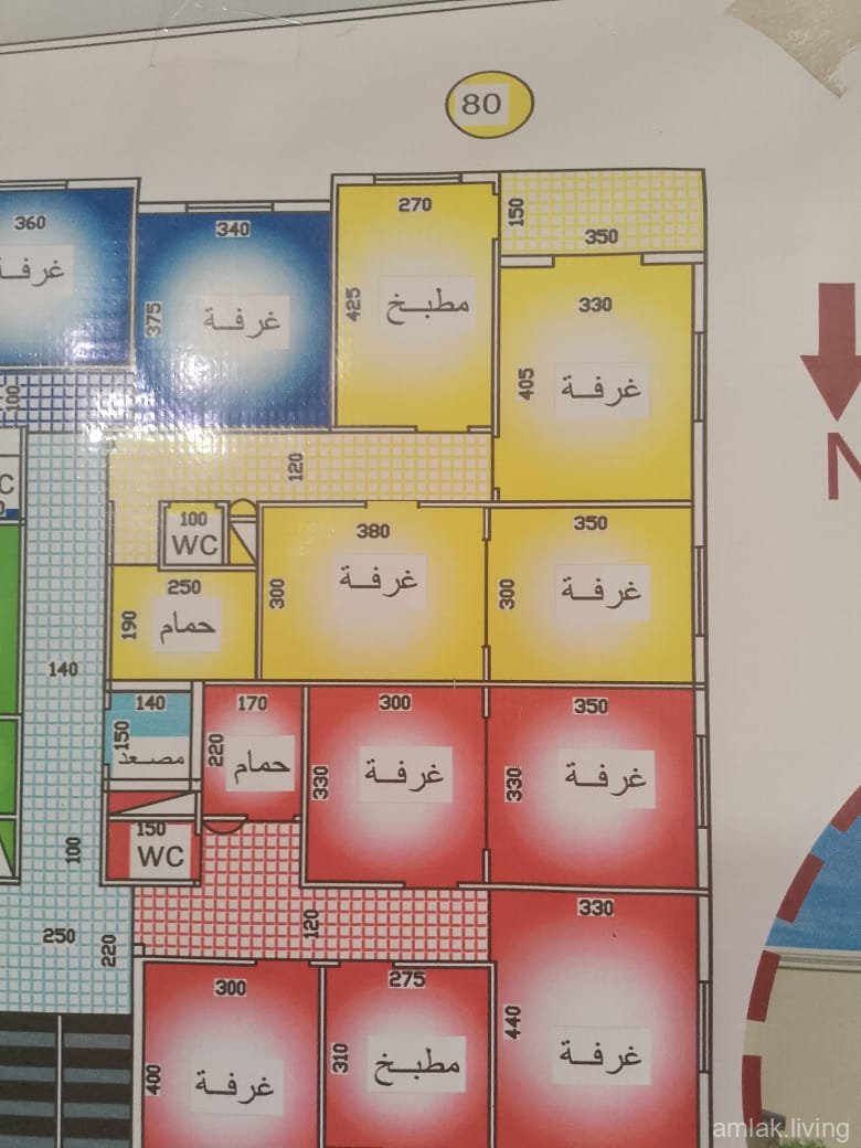 شقة في بناء قيد الانشاء في حي المعلمين للبيع