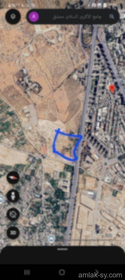 للبيع ارض ع المتحلق الجنوبي قرب مدرسة الشام