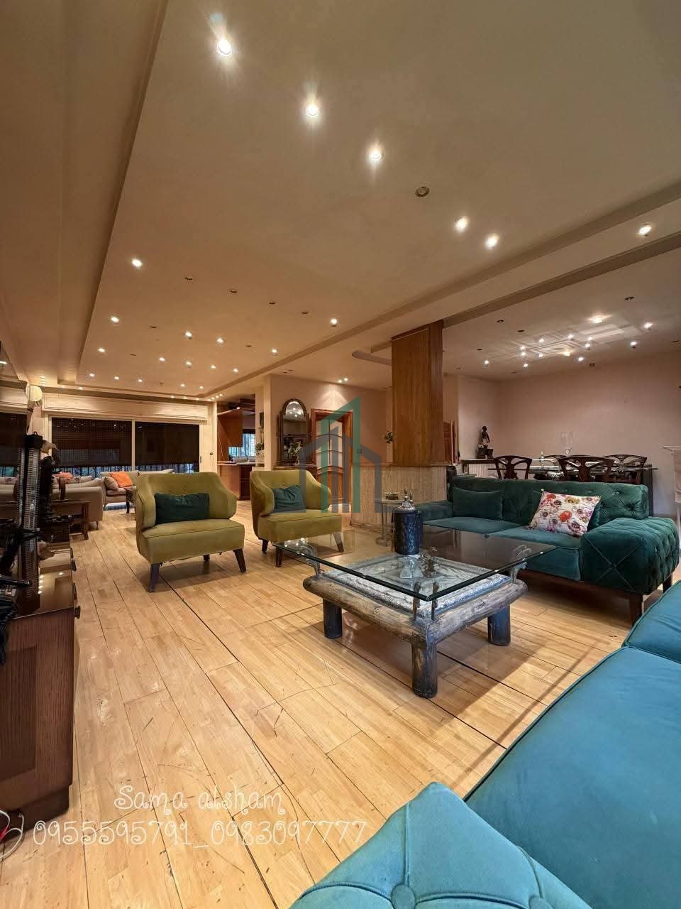 شقة للبيع 167م قبلية غربية شمالية - دمشق- مشروع دمر على الشارع العام قرب ساحة الكنيسة